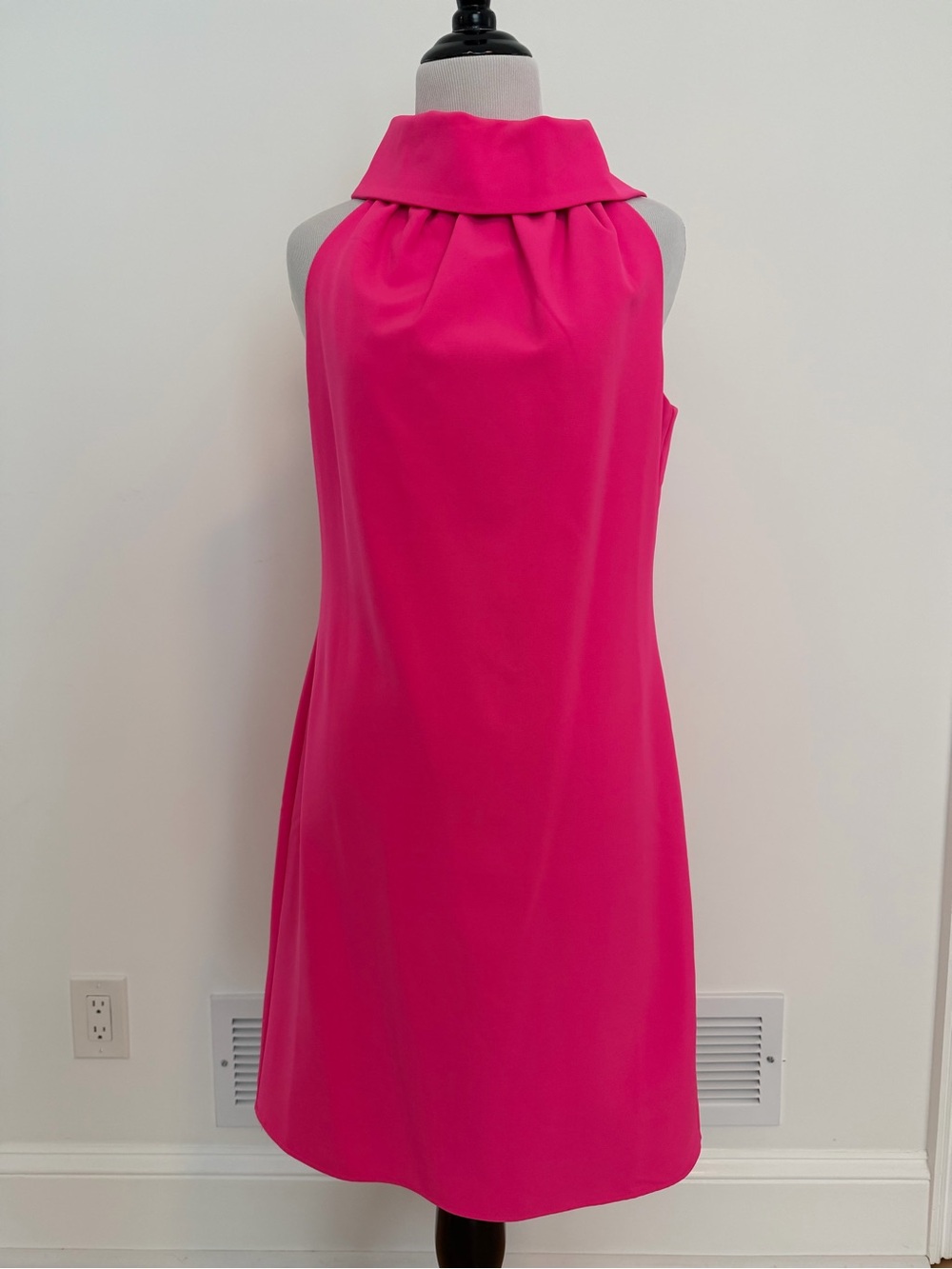 Sail to Sable Halter Dress in Bright Fuchsia